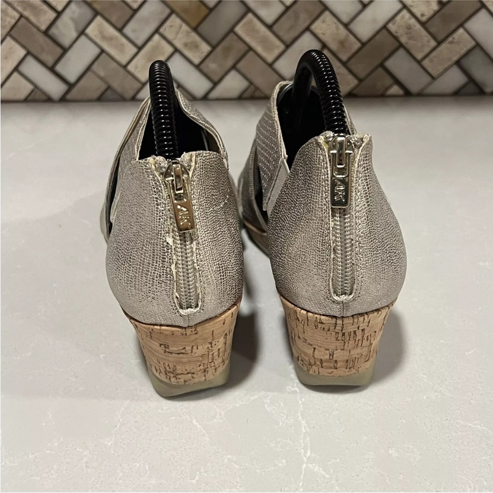 Anne Klein Silver Wedge Sandals - Picture 3 of 9